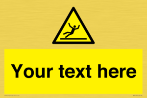 Custom Figure Slipping Sign